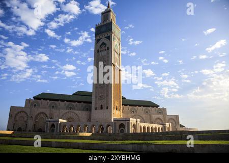 Grande Mosquée Hassan II à Casablanca, Maroc Banque D'Images