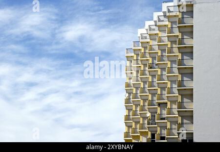 Appartements avec balcon dans le bâtiment de l'hôtel Banque D'Images