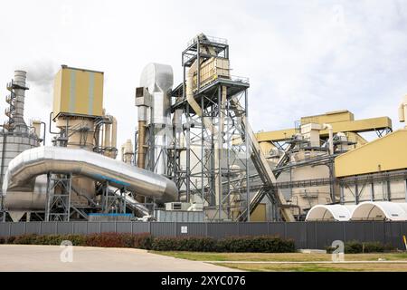 Borg usine de fabrication australienne à Oberon NSW, cette usine fabrique des panneaux de particules, MDF et produits de mélamine, Australie Banque D'Images