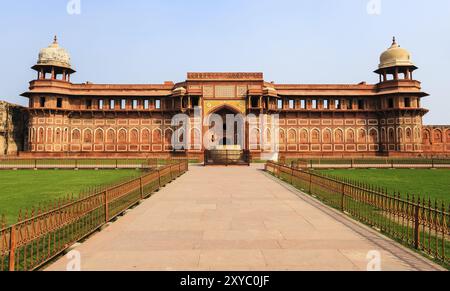 Palais Jahangiri mahal dans le fort d'agra, inde Banque D'Images