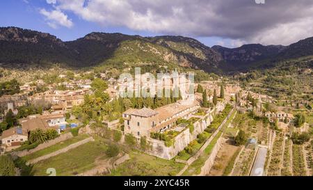 Cartuja de Valldemossa, Patrimoine historique espagnol, Valldemossa, Majorque, Îles baléares, Espagne, Europe Banque D'Images