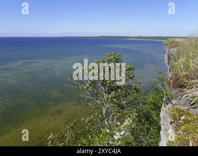 Falaises de Lohusalu, Estonie, Europe Banque D'Images