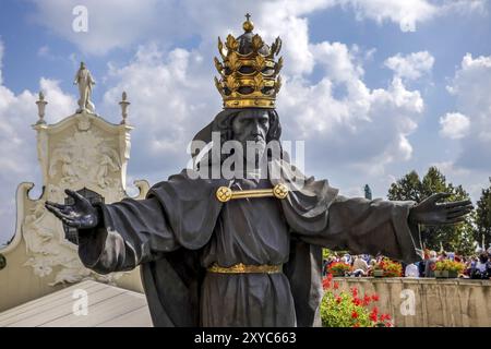 Statue du Christ Noir au monastère Jasna Gora à Czestochowa Pologne Banque D'Images