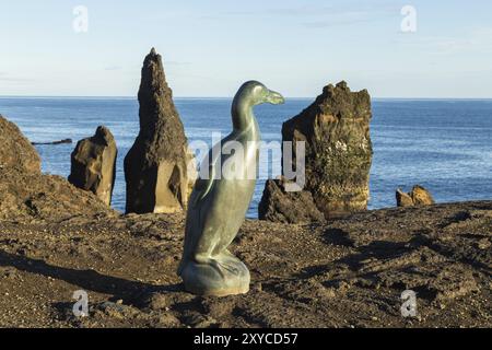 Auk géant à la pointe sud de l'Islande Banque D'Images