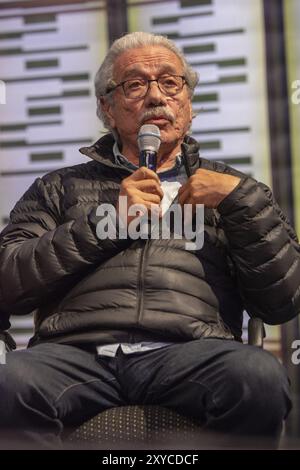 BONN, ALLEMAGNE, 19 MAI 2018 : Edward James Olmos (*1947, acteur américain, Battlestar Galactica, Miami Vice) à FedCon 27, un couvent de fans de science-fiction de quatre jours Banque D'Images