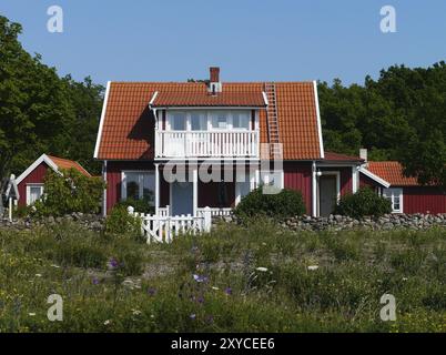 Maison sur Oeland Banque D'Images