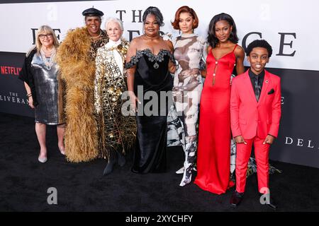 Hollywood, États-Unis. 28 août 2024. HOLLYWOOD, LOS ANGELES, CALIFORNIE, États-Unis - AOÛT 28 : Colleen Camp, Miss Lawrence, Glenn Close, Mo'nique, Andra Day, demi Singleton et Anthony B. Jenkins arrivent à la première à Los Angeles de 'The Deliverance' de Netflix qui a eu lieu au Netflix Tudum Theater le 28 août 2024 à Hollywood, Los Angeles, Californie, États-Unis. (Photo de Xavier Collin/image Press Agency) crédit : image Press Agency/Alamy Live News Banque D'Images