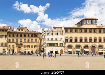 La rue typiquement italien. Vue de côté de la rue. Italie, Florence Banque D'Images