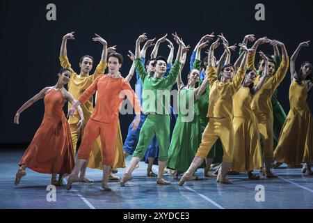 Au Staatsoper Berlin : Benjamin Millepied, directeur de ballet de l'Opéra National de Paris à partir de 2014 avec le ballet 'Daphnis et Cloe' ? Pour ce néo Banque D'Images