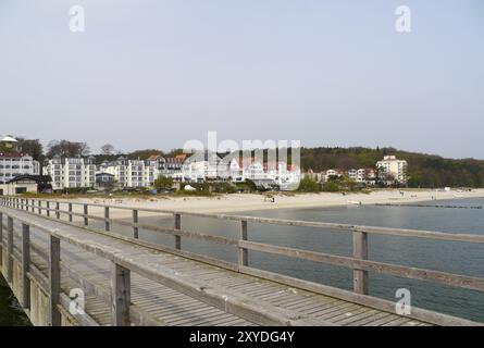 Station balnéaire de Bansin sur l'île d'Usedom Banque D'Images