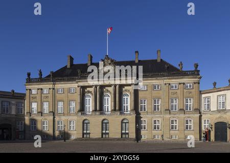 Copenhague, Danemark, 28 janvier 2016 : photographie du palais royal Amalienborg, Europe Banque D'Images