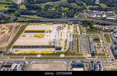 Luftbild, Großbaustelle Mark 51/7, Wissenschaftsquartier und Technologiequartier, O-Werk Campus, ehemaliges Opel Areal an der Autobahn A448, DHL Logistik, Laer, Bochum, Ruhrgebiet, Nordrhein-Westfalen, Deutschland ACHTUNGxMINDESTHONORARx60xEURO *** vue aérienne, grand chantier Mark 51 7, quartier des sciences et de la technologie, campus O Werk, ancien site Opel sur l'autoroute A448, DHL Logistik, Laer, Bochum, Ruhr, Rhénanie du Nord-Westphalie, Allemagne ATTENTIONxMINDESTHONORARx60xEURO Banque D'Images