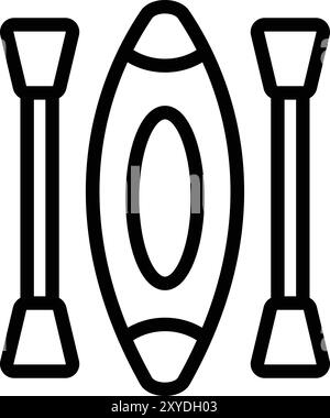 Illustration de conception d'icône de vecteur de canot Illustration de Vecteur