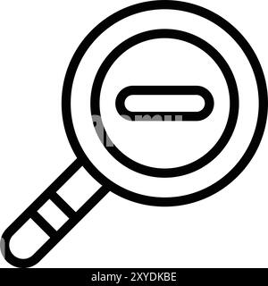 Zoom arrière icône vectorielle illustration de conception Illustration de Vecteur