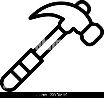 Illustration de conception d'icône de vecteur de marteau Illustration de Vecteur