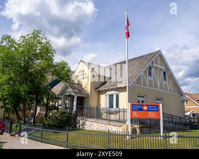 Pré-feu post-Canada Jasper, Alberta, Canada Banque D'Images