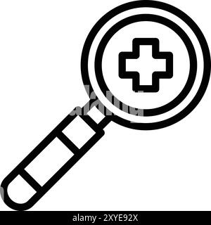 Illustration de conception d'icône de vecteur de recherche Illustration de Vecteur