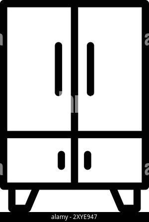 Illustration de conception d'icône de vecteur de placard Illustration de Vecteur