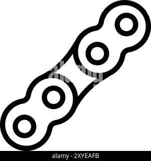 Illustration de conception d'icône de vecteur de chaîne Illustration de Vecteur