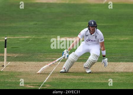 Jamie Smith, de l'Angleterre, atteint le pli lors de l'England Men v Sri Lanka 2nd Rothesay test match jour 1 à Lords, Londres, Royaume-Uni, 29 août 2024 (photo par Mark Cosgrove/News images) en , le 29/08/2024. (Photo Mark Cosgrove/News images/SIPA USA) Banque D'Images