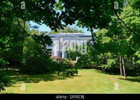 Villa historique Oppenheim sur la promenade de la plage, station balnéaire d'Heringsdorf, île d'Usedom, mer Baltique, Mecklembourg-Poméranie occidentale, Allemagne, Europe Banque D'Images