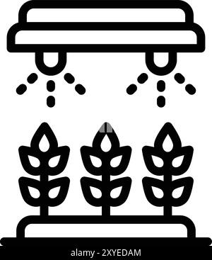 Illustration de conception d'icône de vecteur d'irrigation Illustration de Vecteur