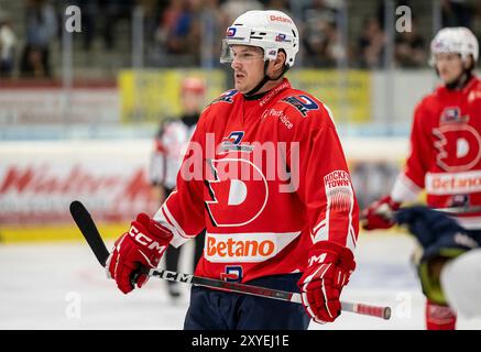 Bad Toelz, Deutschland. 28 août 2024. Matej Paulovic (HC Dynamo Pardubice, no 67). GER, EHC Red Bull Muenchen gegen HC Dynamo Pardubice, Eishockey, Testspiel, pré-saison, 28.08.2024. Foto : Eibner-Pressefoto/Heike Feiner crédit : dpa/Alamy Live News Banque D'Images