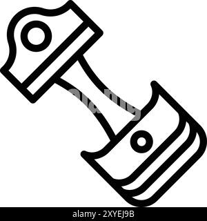 Illustration de conception d'icône de vecteur de piston Illustration de Vecteur
