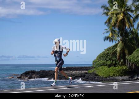 Kailua Kona, Vereinigte Staaten. 15 octobre 2023. Anne Haug (GER), Ironman World Championship Hawaii 2023, Womens Race, Kailua-Kona (USA), 14.10.2023 crédit : dpa/Alamy Live News Banque D'Images