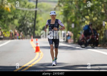 Kailua Kona, Vereinigte Staaten. 15 octobre 2023. Anne Haug (GER), Ironman World Championship Hawaii 2023, Womens Race, Kailua-Kona (USA), 14.10.2023 crédit : dpa/Alamy Live News Banque D'Images