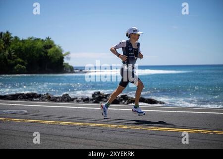 Kailua Kona, Vereinigte Staaten. 15 octobre 2023. Anne Haug (GER), Ironman World Championship Hawaii 2023, Womens Race, Kailua-Kona (USA), 14.10.2023 crédit : dpa/Alamy Live News Banque D'Images