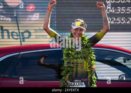 Kailua Kona, Vereinigte Staaten. 15 octobre 2023. Laura Philipp (GER), Ironman World Championship Hawaii 2023, Womens Race, Kailua-Kona (USA), 14.10.2023 crédit : dpa/Alamy Live News Banque D'Images