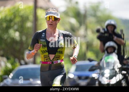 Kailua Kona, Vereinigte Staaten. 15 octobre 2023. Laura Philipp (GER), Ironman World Championship Hawaii 2023, Womens Race, Kailua-Kona (USA), 14.10.2023 crédit : dpa/Alamy Live News Banque D'Images