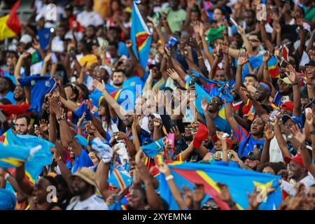 ABIDJAN, CÔTE d IVOIRE - 2 FÉVRIER ; Congo Dr lors du match de la Coupe d'Afrique des Nations TotalEnergies CAF (AFCON 2023) entre Congo Dr et Guinée à Sta Banque D'Images