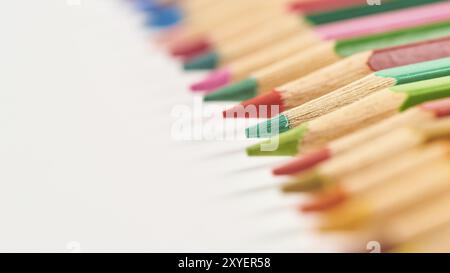 Arrière-plan de crayons multicolores Banque D'Images