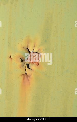 Rouille sur un vieux wagon de chemin de fer Banque D'Images