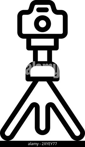 Illustration de conception d'icône vectorielle de support de trépied Illustration de Vecteur