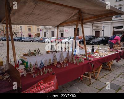 Vienne, Autriche - 21 juillet 2023. Place du marché dans le centre de Vienne en Autriche. Banque D'Images