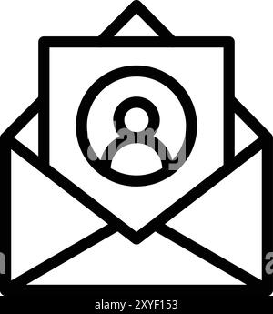 Illustration de conception d'icône de vecteur personnel Illustration de Vecteur
