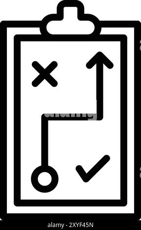 Illustration de conception d'icône de vecteur de balise de planification Illustration de Vecteur