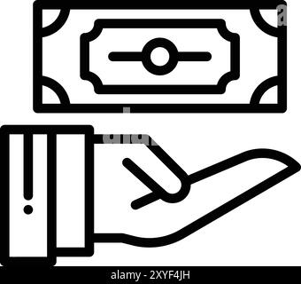 Bill Get Vector Icon Design illustration Illustration de Vecteur