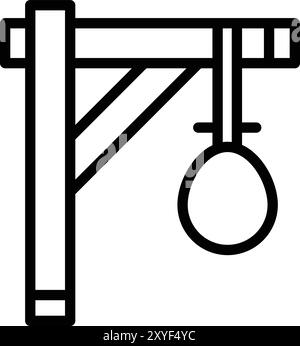 Illustration de conception d'icône de vecteur de potence Illustration de Vecteur