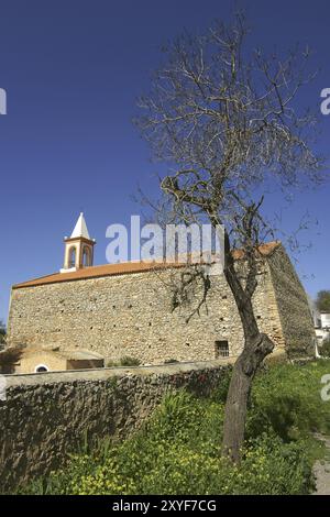 Sant Joan de Labritja, iglesia (s.. XVIII) .Ibiza.Islas Pitiusas.Baleares.Espana Banque D'Images