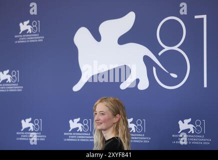 Venise, Italie. 29 août 2024. Alba Rohrwacher du film 'Maria' pose pour le photocall lors du 81e Festival international du film de Venise à Venise, Italie, 29 août 2024. Crédit : Li Jing/Xinhua/Alamy Live News Banque D'Images