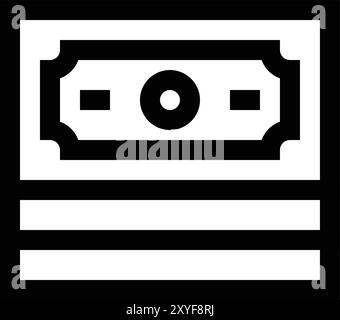 Illustration de conception d'icône de vecteur de trésorerie Illustration de Vecteur