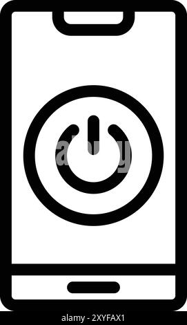 Activez l'illustration de la conception d'icônes vectorielles Illustration de Vecteur