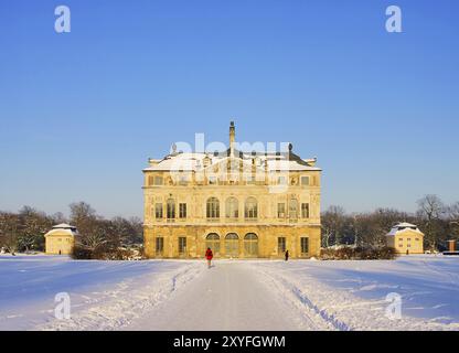 Dresde Gartenpalais en hiver, Dresde Garden Palace en hiver 02 Banque D'Images