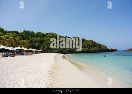 West Bay Beachfront, Roatan Honduras Banque D'Images