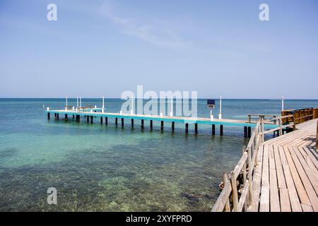 West Bay Beachfront, Roatan Honduras Banque D'Images