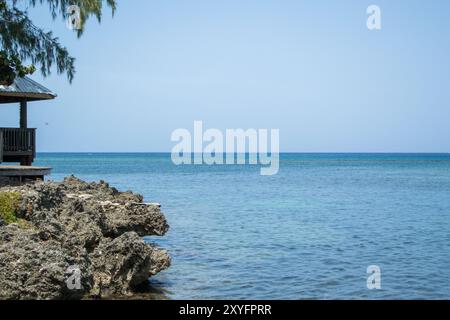 West Bay Beachfront, Roatan Honduras Banque D'Images